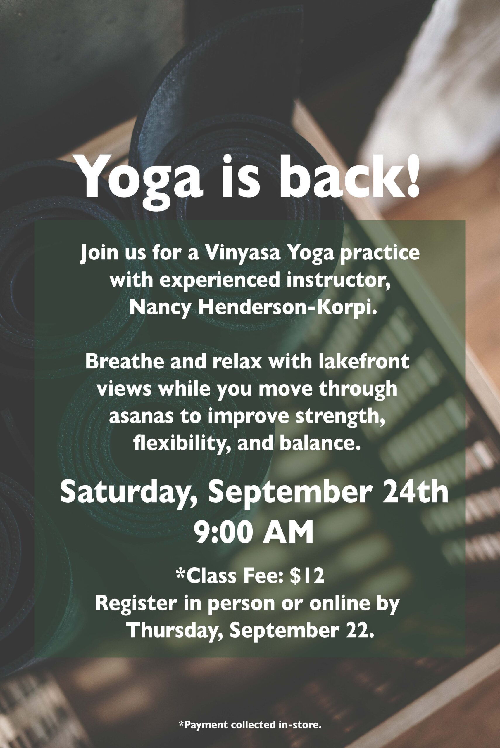 Vinyasa Yoga Class